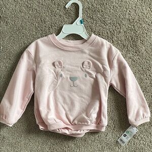 Carter's Light Pink Bear Sweatshirt with Appliqué Ears